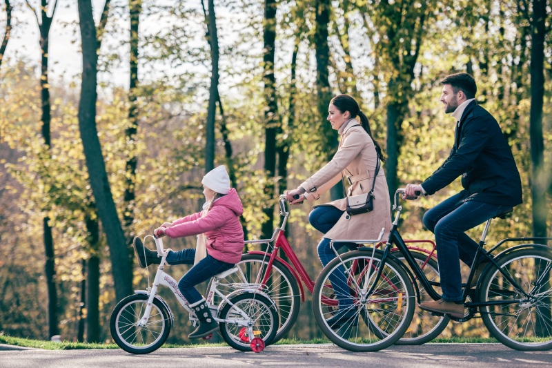 fietsen familie