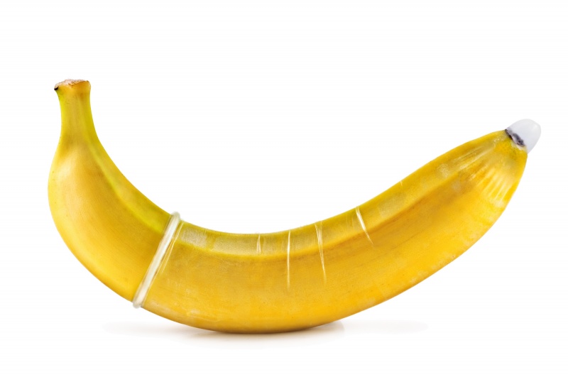 condoom om banaan