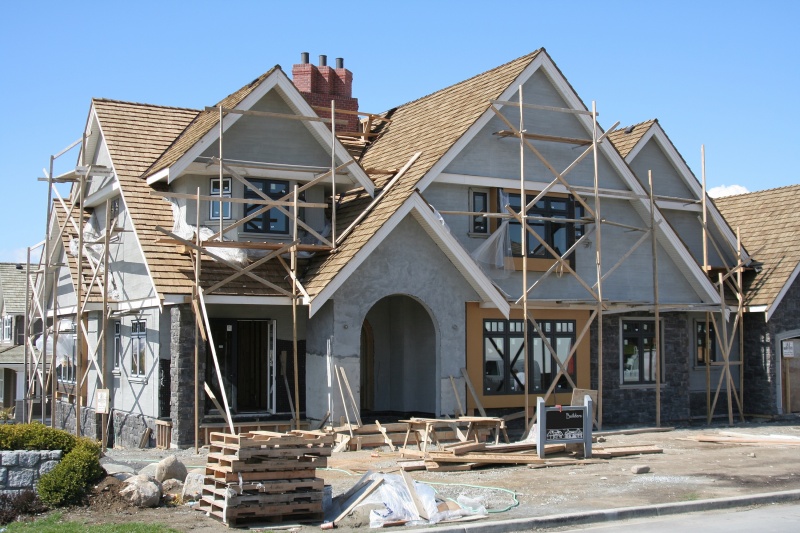 nieuwe woning in aanbouw